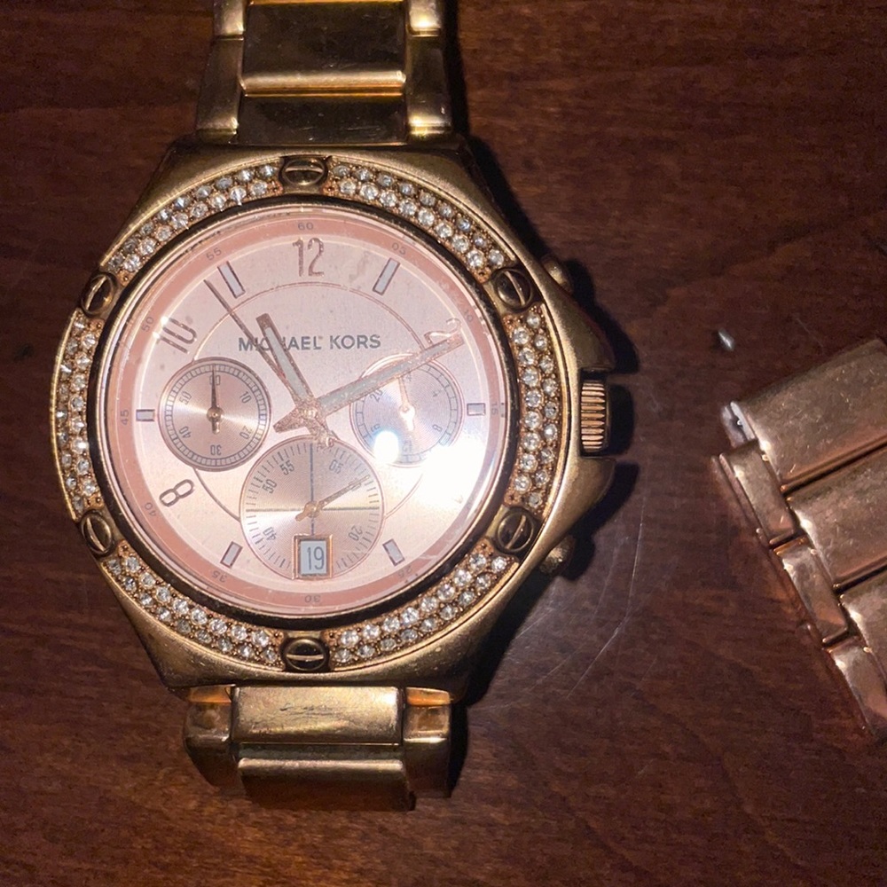 Rose gold Michael Kors watch